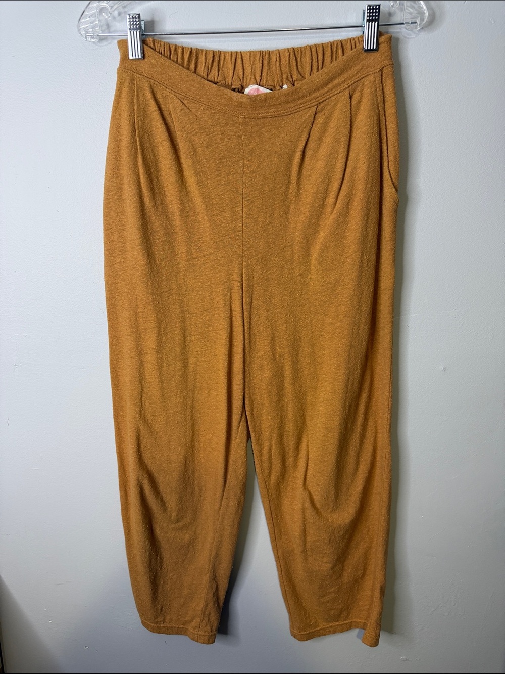 Free People Beach Relaxed Knit Pants - Mustard